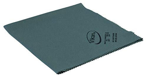 Vikan Glass Cleaning Cloth, Microfibre, 691540, Grey, 400 mm Length, 400 mm Width, 1 mm Height, Pack of 5