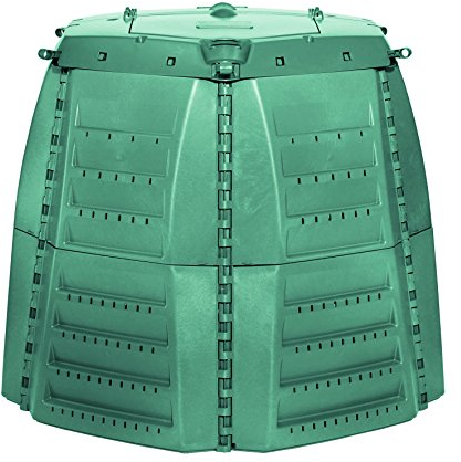 GARANTIA Thermo-Star Komposter 1000 Liter grün - Komposter Garten, Schnellkomposter, Kompost, Thermokomposter, Biomüll Behälter, Biomüll, Komposteimer, Schnellkomposter Garten, Compost Bin