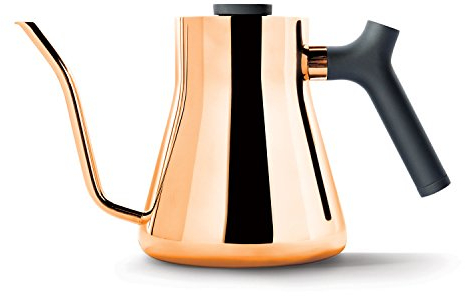 Fellow Bouilloire pour le café et le thé (thermomètre de cuisson intégré, poignée équilibrée) 1 litre Cuivre