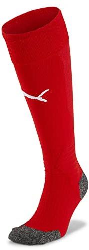 Puma - LIGA Socks - Chaussettes - Mixte - Rouge (Puma Red/Puma White) - FR: 31-34 (Taille Fabricant: 1)
