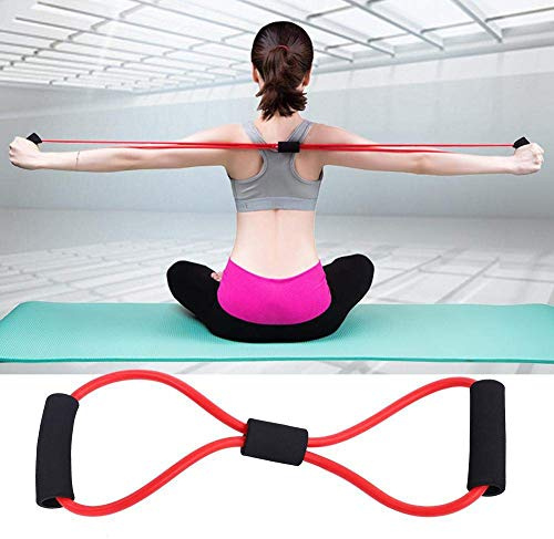 Expander Widerstand Band, 8-Form Expander Widerstand Trainingsbänder Trainingsseil Tube Workout Fitness Übung für Yoga Pilates
