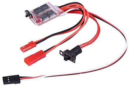 Controlador de velocidad electrónico cepillado ESC con freno 20A Controlador de velocidad de motor impermeable para RC Coche Modelo de barco Accesorios