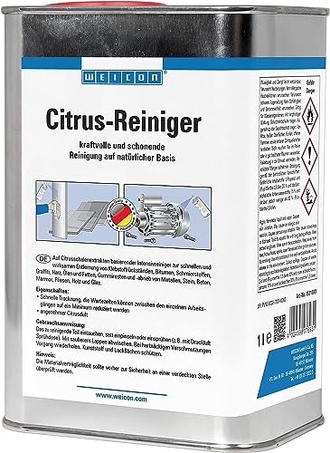 WEICON Citrus-Reiniger 1 L | der Universalreiniger für Industrie und Handwerk | Allzweckreiniger | Entfernt Fett und Öl