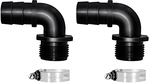 LONGRUN Rohranschluss PVC Schlauchadapter, männlicher 1,2 Npt x 1 Barb Rohr Fabrik für Garten Aquarium Wasserrohr-4 Teile Set