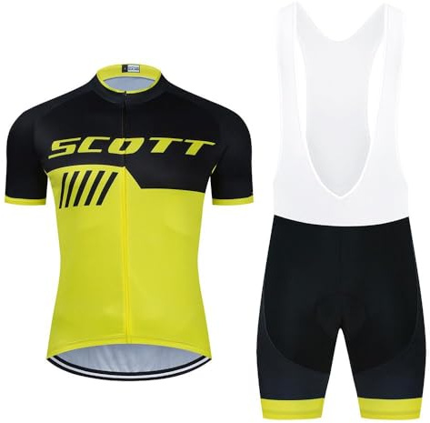 Moxilyn Maglia da Ciclismo da Uomo, Colore Nero, in Poliestere