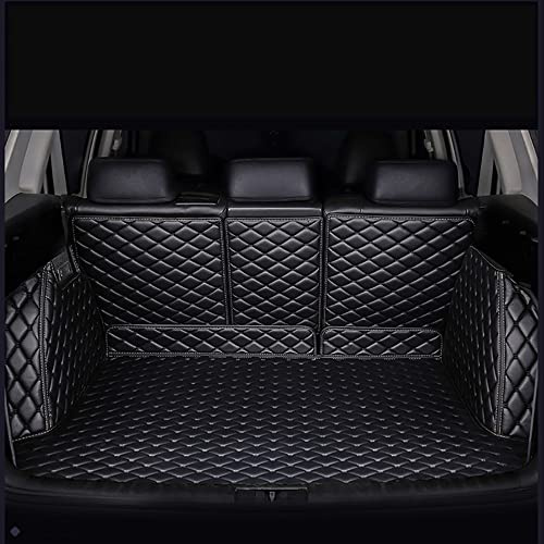 Maxure Auto Kofferraummatte, für Mercedes Benz GLC X253 300 4MATIC 2019-2022 Auto Rutschfester Zusammenklappbarer Cargo Palette Kofferraumwanne Schutzmatte Zubehör,Full Cover All Black Style