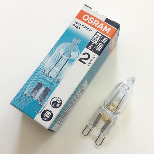 Osram Halopin 66760 60 Watt G9 Halogenstift dimmbar 230V warmweiß 980 Lumen | Halogenlampen | Stiftsockellampe