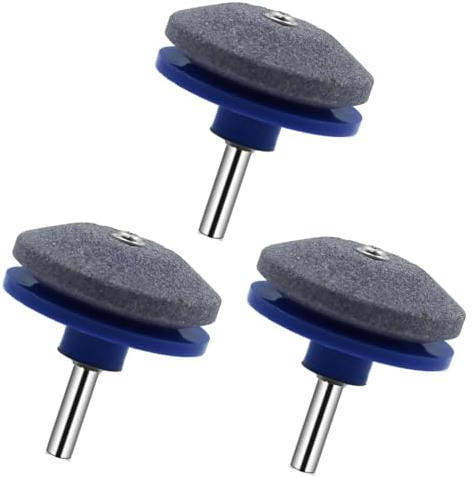 Odashen 3 affilacoltelli per tosaerba, kit universale di alta qualità per qualsiasi trapano manuale e attrezzi da giardinaggio, blu