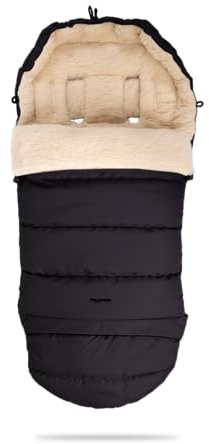 my junior® ThermoWool 3in1 Fußsack 100% Schurwolle, reflektierend, wasserabweisend (Cozy Nighfall)