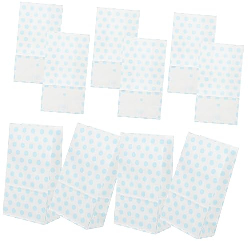 KOCKSHION 25stücke Teiliges Papiergeschenktüten Mit Punkten Robuste Wiederverwendbare Papiertüten Für Kindergeburtstage Hochzeiten Und Partys Süßigkeiten Und Kekstüten Im Attraktiven