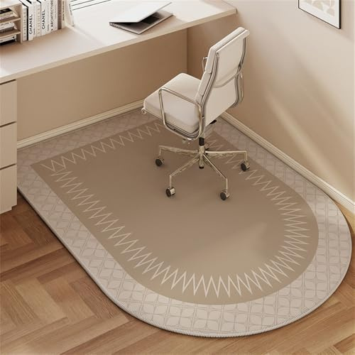 Odot Alfombra para Silla de Escritorio, Alfombra Protectora Suelo Silla Ruedas Antideslizante Gaming, Tapete de Protección de Oficina Estampada, para Parqué, Suelos Duros (de Coser,90x150cm)