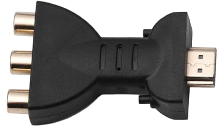 OKUMEYR Adaptateur numérique vers composantes vidéo Convertisseur Vidéo Haute Définition Câble RCA Noir Compact Plug and Play pour TV DVD VHS