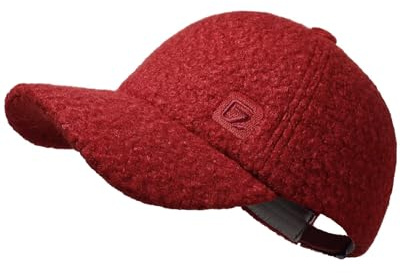 GADIEMKENSD Sherpa Fleece Winter Baseball Cap, Unstrukturiert, Warm, Einfarbig, Unisex