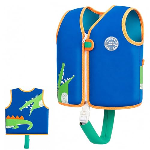 Gilet de Natation pour Enfant Fille et garçon avec Sangles de sécurité réglables Âge 1-3 ou 3-6