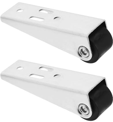Generico Ruote Direzionali per Porte Scorrevoli in Nylon Galvanizzato 2 Pezzi Supporto Liscio per Porte in Legno e Cancello da Giardino in Area Lavoro