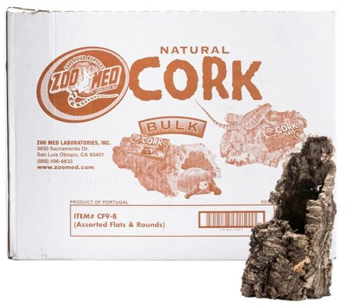 Zoo Med Natural Cork Bark Round Bulk Box, 15lbs