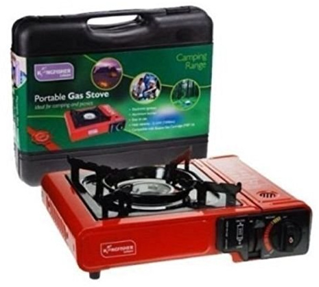 Kingfisher - Hornillo de gas portátil para acampadas, picnics y actividades en exteriores