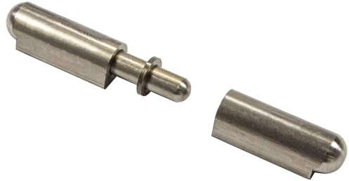 Gedotec Anschweiß-Scharnier Gartentor Torscharnier zum anschweißen | Bandrollen mit verstärkten Bandstift | Länge 120 mm | Torangel Edelstahl rostfrei | 1 Stück - Schwerlast Anschweißband 200 kg