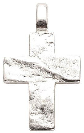 Anhänger Kreuz Kreuzanhänger gehämmert aus 925 Sterling Silber