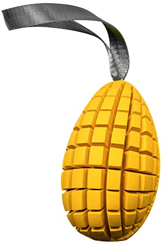 Sprenger Hundespielzeug Mango mit Leckerli Versteck I Intelligenz Lernspielzeug für den Hund aus Naturkautschuk für natürliche Zahnpflege