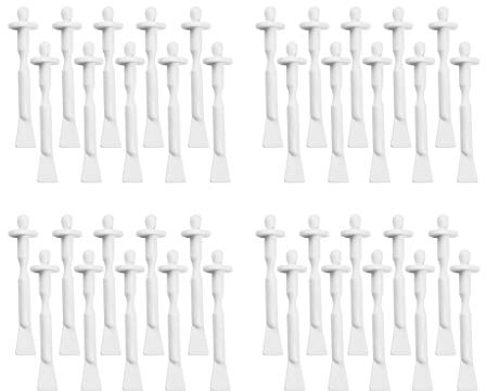 Sharplace Set mit 40 Wachsapplikatoren, Warmwachs Spatelstäbchen Zur Nasenreinigung, Augenbrauen, Gesichtshaarentfernung 1,5 X 9 Cm