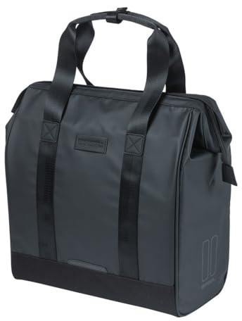 Basil Grand Tarpaulin Fahrradshopper - 23L - E-Bike City Bag - Schwarz