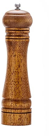 Ensemble de Moulins à Sel et à Poivre Broyeur de grain d'épices en bois massif de sel et de poivre avec broyeur de serre à main de poudre en céramique réglable Grinder des moulins à main un barbecue O