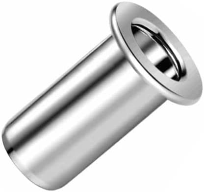 M10 Écrous à sertir aveugles, tête bombée, tige cylindrique, corps rond, insert fileté ouvert, 10mm écrou à sertir en acier zingué, écrou à sertir pour acier, alliage, cuivre, plastique(5 pcs.)