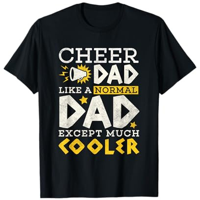 Cheer Dad Cheerleading Cheerleader Papa Vater Lustige Männer T-Shirt