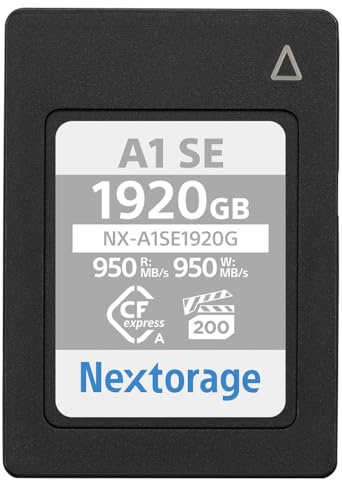 Nextorage CFexpress Type A 1920Go, Carte mémoire VPG200 Japonaise CF Express TypeA Card 1920GB, Accessoires Photo et caméscopes pour appareils Photo Sony/Fujifilm, A1SE NX-A1SE1920G
