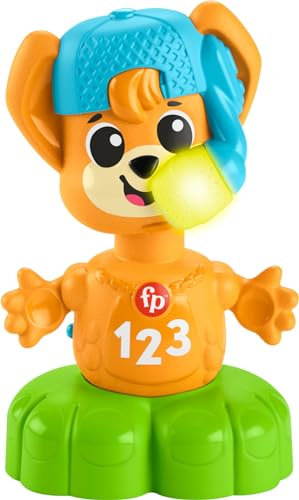 Fisher-Price Jouet d’éveil Sync Squad Renard Contraires pour bébé et tout-petit avec musique et lumières interactives, à partir de 9 mois, version française, HYK94
