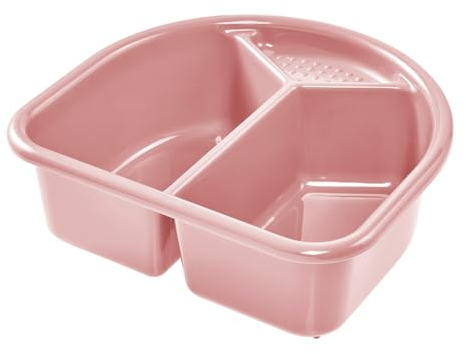 Rotho Babydesign TOP/Bella Bambina Waschschüssel - Babywaschschüssel mit Seifenablage - Waschbecken und Waschkammer in Rosa - Praktische Lösung für die Babypflege