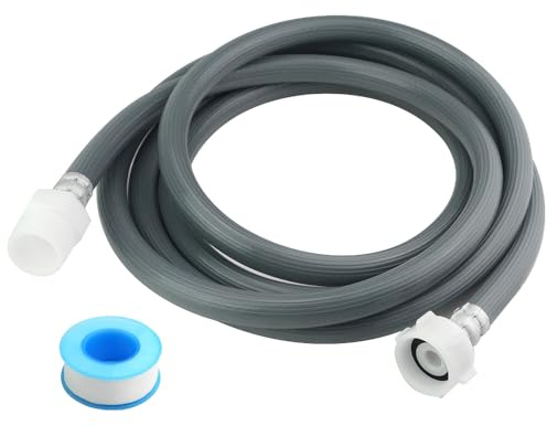 TOVOT Washing Machine Extension Hose Washing Machine Inlet Hose Cold Water Inlet Pipe for Washing Machines Dishwasher (Length: 3M)