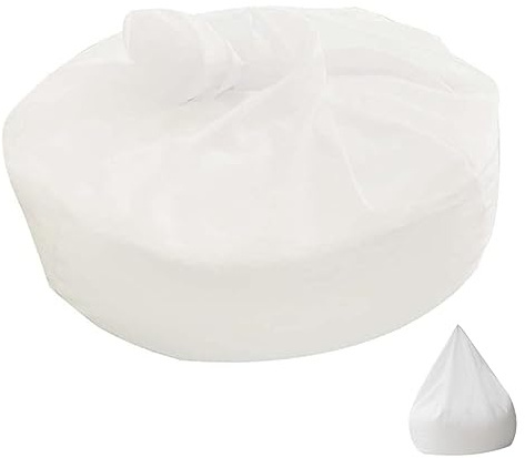 FUNOMOCYA Funda de Limpiar de Perezoso, Interior Sofá Color Claro de Gasa sin Lavable y Fácil Bolitas Poliestireno Relleno para Relleno Puff