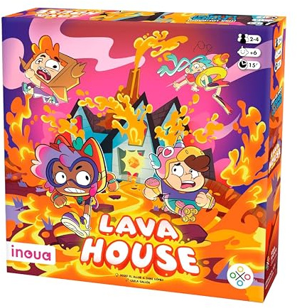 Lava House - En español - Juegos de Mesa niños 6 años - Regalos cumpleaños niños Colegio - Juegos de Mesa Familiares - Regalo niño 6 años - Retos en Familia - ¡Escapa de la Lava Antes Que Tus Amigos!