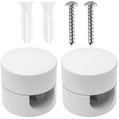 Bamyli 2 ganchos para lámparas de techo, soporte de cable descentralizadores de techo, gancho de luz de techo con tacos de pared y tornillos para colgar cables, accesorios de iluminación colgantes