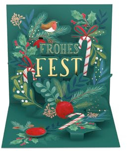 Grafik-Werkstatt |Pretty Pop-Up Karte | dreidimensional | Weihnachten | Frohes Fest
