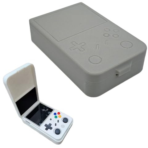 for Anbernic RG353V Storage Box Protective Cover Case for Anbernic RG353V Retro Handheld Game Console (Gray)