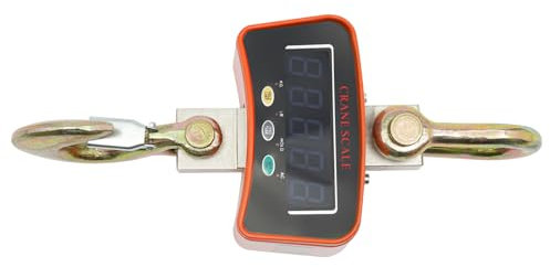 Profi LED Kranwaage Zugwaage Hängewaage 3000kg 3T Lastenwaage Industriewaage,Tägliches Wiegen, Fabriken, Werkstätten, Handelsplätze, Bauernhöfe, Baustellen, Transport