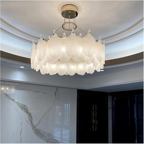Lámpara Colgante de Cristal con Luces LED, Compatible con Comedor, Dormitorio, Sala de Estar, iluminación Interior, luminaria de suspensión,para la decoración