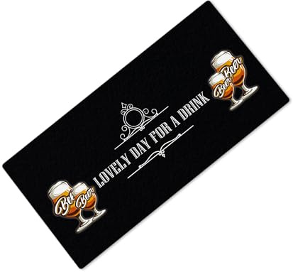 Tapis de bar imprimé « Lovely Day For A Drink » - Idéal pour pub, café, maison, occasion 7