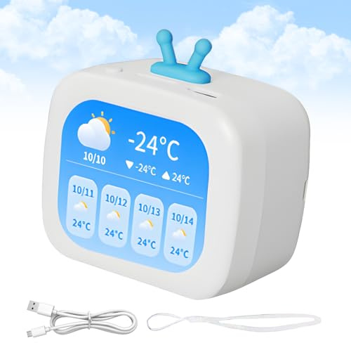 Enceintes portables, haut-parleur d'extérieur en forme de TV, appareil de musique portable avec écran LCD pour les vacances, la randonnée, le camping, le hayon, l'université, le garage, la salle de