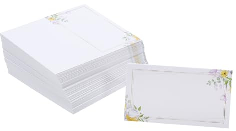 MUELODSIC 100piezas Tarjetas De Lugar Para Bodas Tarjetas De Nombre Para Mesa Para Recepciones Banquetes Cenas y Fiestas