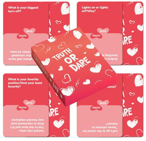 Gioco di carte per coppie | Gioco di carte di relazione di coppia,Giocoso Romantico 50-Date Idee Bomboniera per San Notte Adulti Incontri Attività notturne Bere Amanti adolescenti