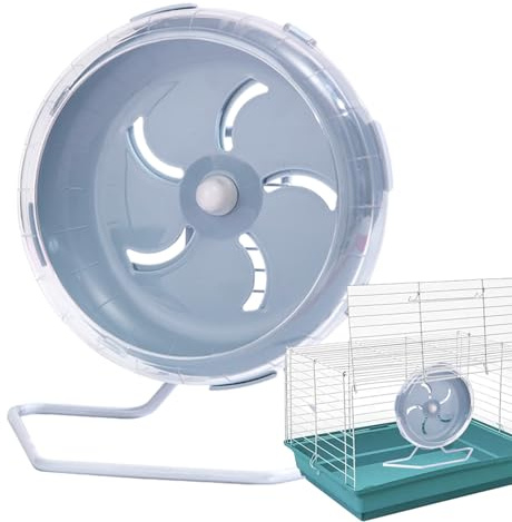Tyst hamsterhjul – 2,36 tum – små djur, träningsleksak | racingmus hjul av PP-material | hamstertillbehör för hamstrar eller andra smådjursleksaker