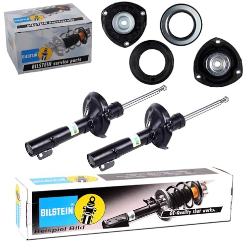 2x Bilstein B4 Stoßdämpfer + Domlager vorne | 22-230522 + 12-273096 für Golf 7 A3 8V Leon 5F Octavia