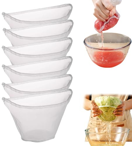 Cheese Cloth Bag for Straining, Reusable Nut Milk Bag, Organic Cotton Fine Mesh Strainer for Cheese Making