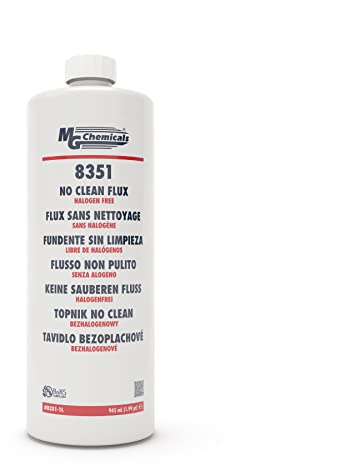 MG Chemicals - 8351-1L 8351 No Clean Flux, Halogen Free, 945mL Bottle, 33.8 Fl Oz (Pack of 1)
