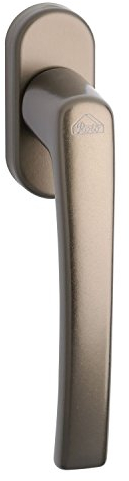 ROTO Fenstergriff rotoline, verdeckt geschraubt, Vierkantstift 7 x 35 mm, Alu Dunkelbronze, 1 Stück,227913
