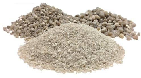 LordsWorld Sabbia di Quarzo Silicea 25Kg, 3.0-5.0 mm per Filtro Piscina Fuori Terra e Interrata, Pompe Acqua, Idromassaggio, Acquari